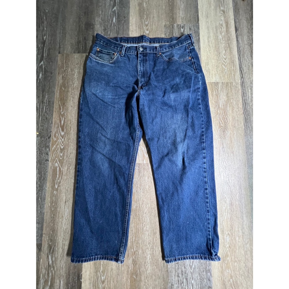 Levis 550 Relaxed Fit Jeans Mens 40x30 Blue Excellent Tapered Leg Denim